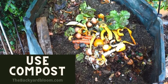 Use compost in the garden to attract earthworms.